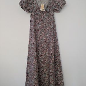 Doen Dree Dress White Petit Jardin Print